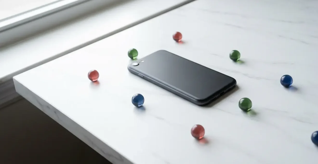 Smartphone con calendario colorato che mostra i transiti planetari settimanali