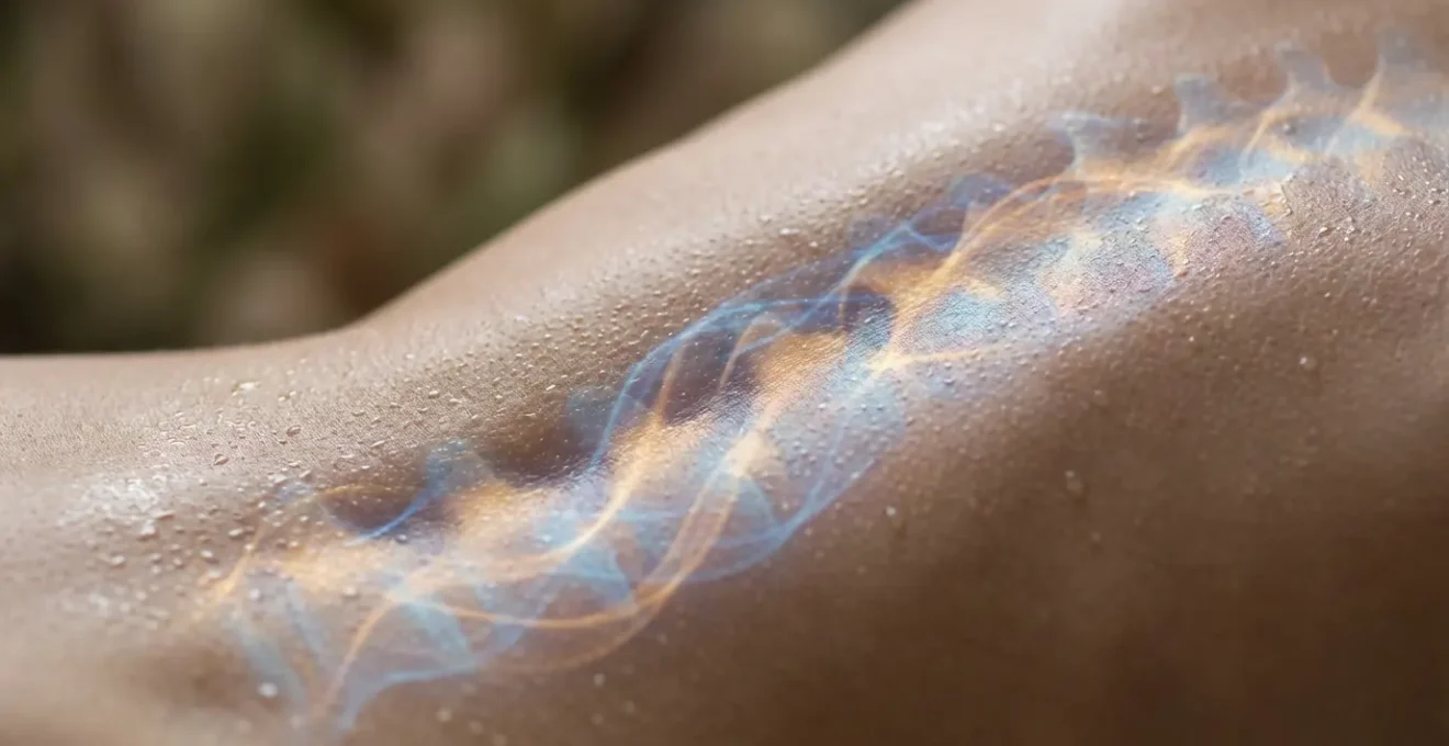 Visualizzazione dell'energia che sale lungo la colonna vertebrale