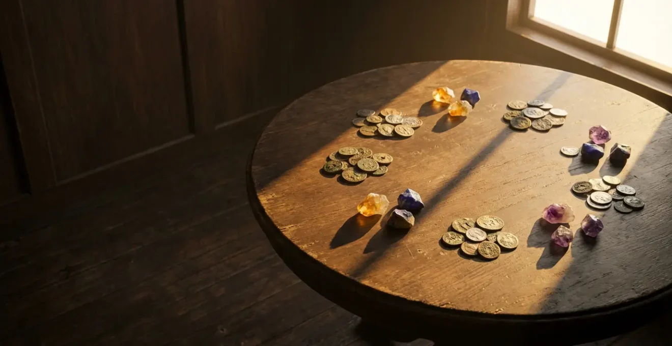 Rappresentazione simbolica della trasformazione della frequenza finanziaria attraverso l'astrologia